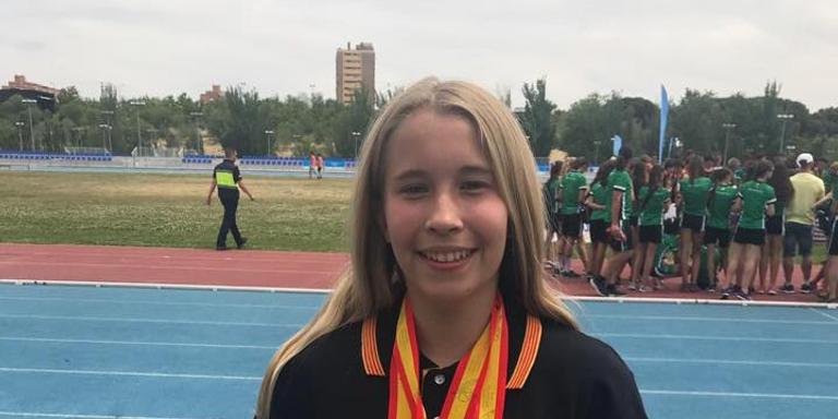 Anna Cardona aconsegueix la medalla de bronze en salt amb perxa al Campionat d'Espanya de Seleccions Auton\xf2miques Sub16