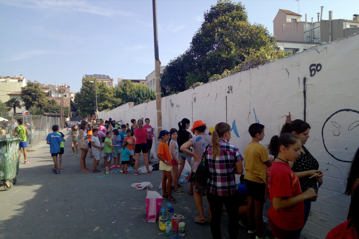 Gairebé 400 participants a la XXXI Pintada de Murals d'Agramunt