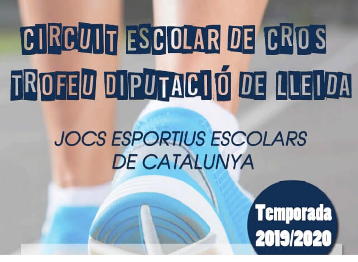 El cros d'Agramunt, present al Circuit Escolar de Cros Diputació de Lleida