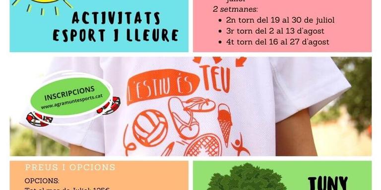 Torna 'Esport i lleure', les activitats d'estiu al pavelló