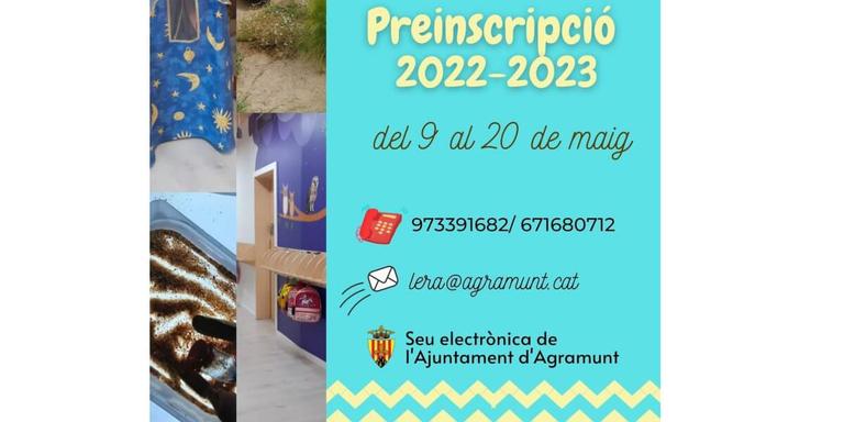 Oberta la preinscripció a la llar d'infants municipal l'Era d'Agramunt