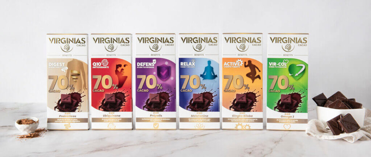 Virginias presenta a la Fira 7 nous torrons i la línia Virginias Cacau, amb la gamma Benefits com a novetat