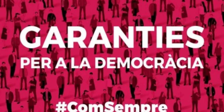 Conferència sobre les garanties per la democràcia, a càrrec de Bernat Solé i Montserrat Rossell