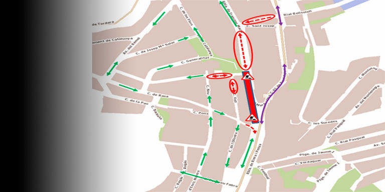 El tall en el trànsit al carrer Borrell que estava previst per demà finalment es farà efectiu el proper dilluns