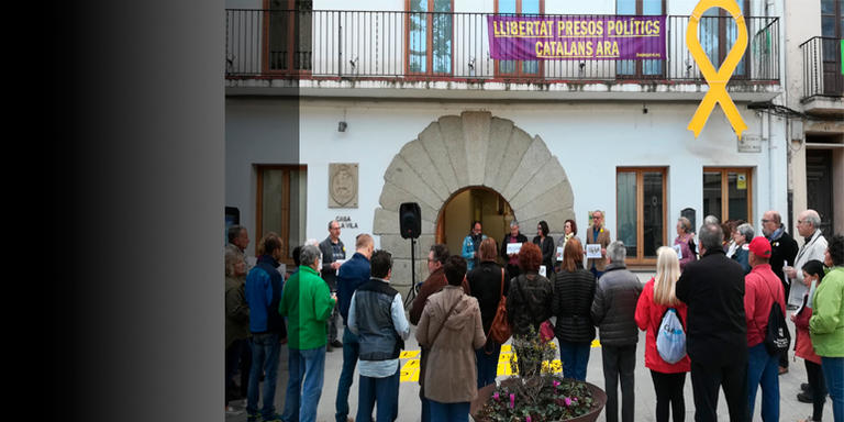 Concentració per demanar la llibertat d’Oriol Junqueras i Joaquim Forn