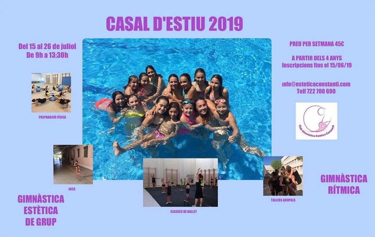 El Club Gimnàstica Estètica Constantí organitza un Casal d’Estiu