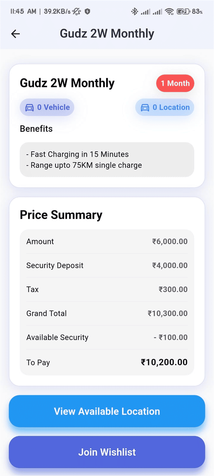 Gudz Delivery App Screenshot
