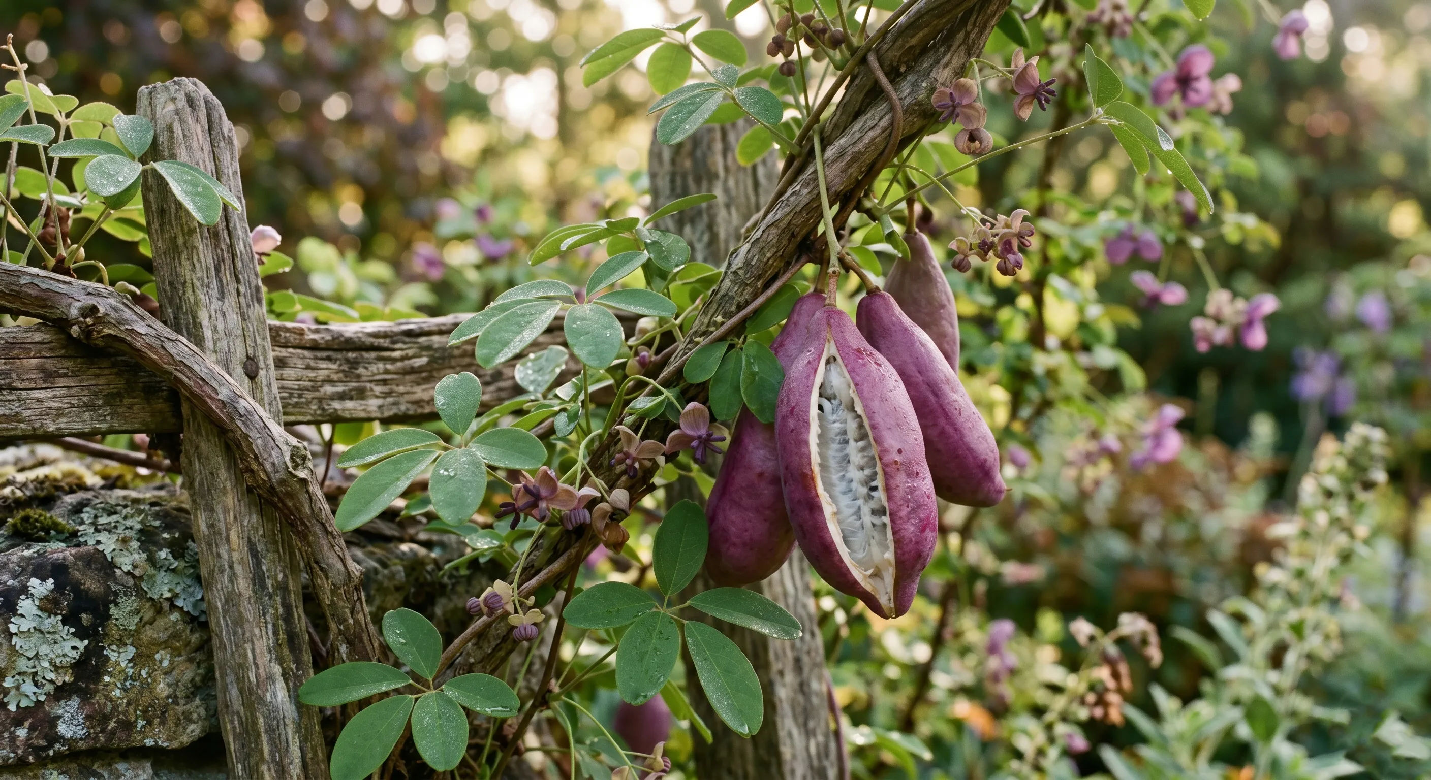 Mengenal Akebia Quinata: Tanaman Rambat Berbuah