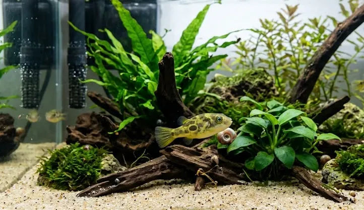 Ikan Buntal Mini Pea Puffer: Helikopter Mungil Pembasmi Hama Keong