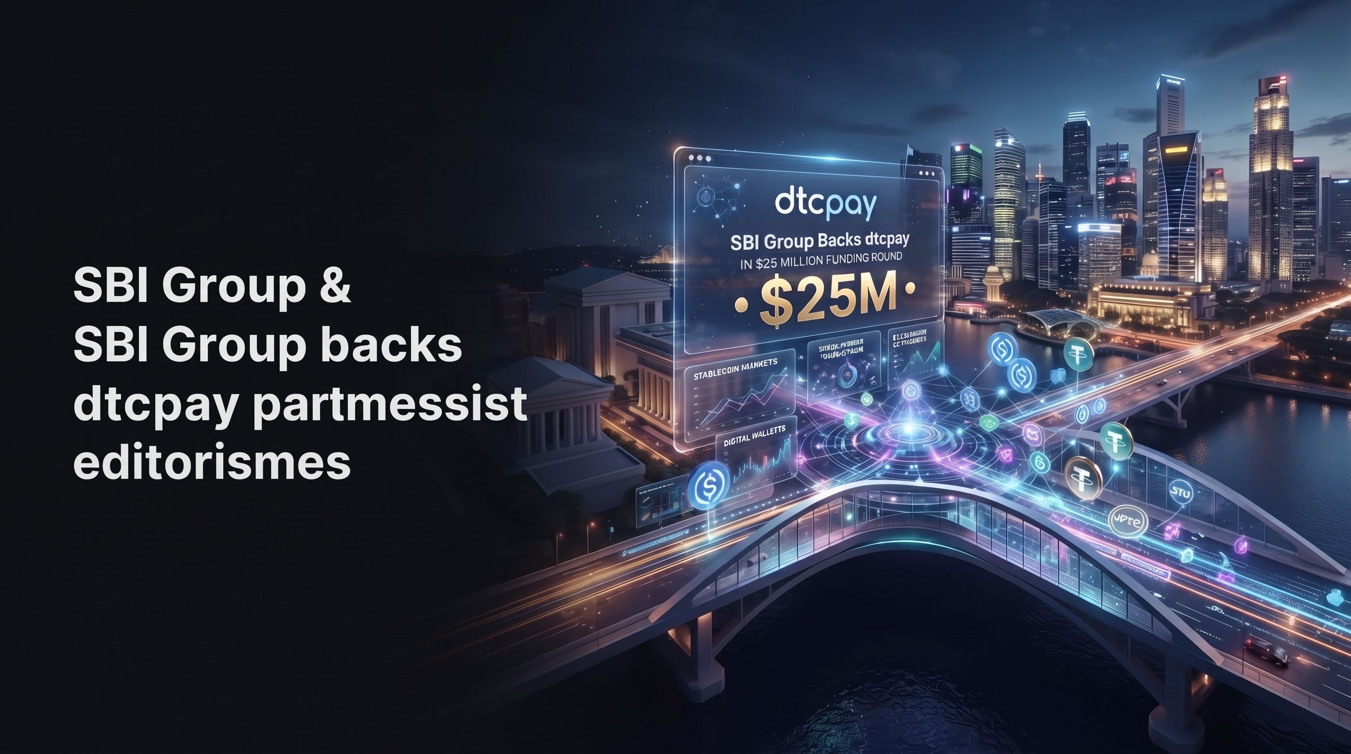 SBI Group Backs dtcpay in $25 Million Funding Round as Stablecoin Payments Gain Momentum.
