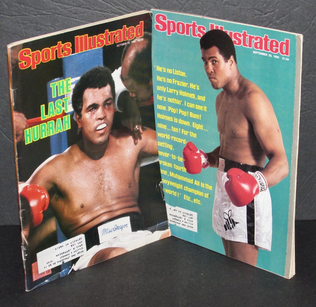 Sports Illustrated, September 29, 1980, Cover Has Picture of Muhammad Ali in Boxing Shorts and Gloves.