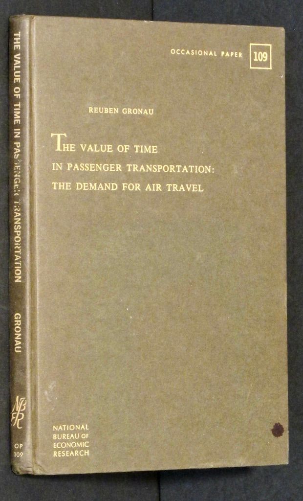 The value of time in passenger transportation: The demand for air travel