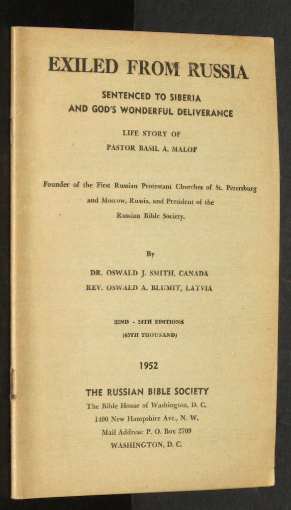 Exiled From Russia Sentenced to Siberia and God's Wonderful Deliverance