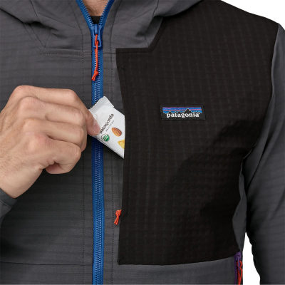 Куртка для треккинга Patagonia R1 TechFace Hoodie, мужская — 7