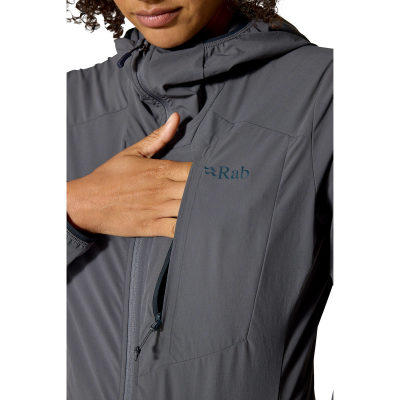 Куртка для треккинга Rab Borealis Alpine Hoodie, женская — 5