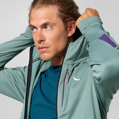 Куртка для треккинга Salewa Pedroc Pl 3 Hoodie, мужская — 7