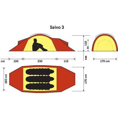 Палатка Hilleberg Saivo 3 — 4