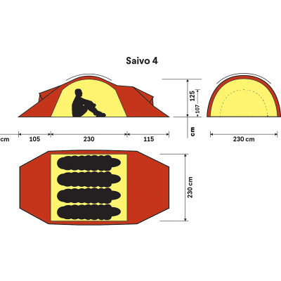 Палатка Hilleberg Saivo 4 — 4