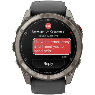 Garmin Fenix 8 Pro — 51 мм AMOLED Sapphire Titanium Graphite / Black — 2