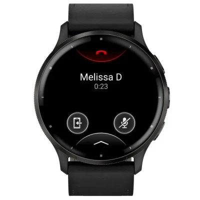 Garmin Venu 3 Black с кожаным ремешком — 4