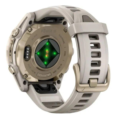 Garmin Fenix 8 — 43 мм AMOLED Sapphire Soft Gold Fog Gray / Dark Sandstone — 7