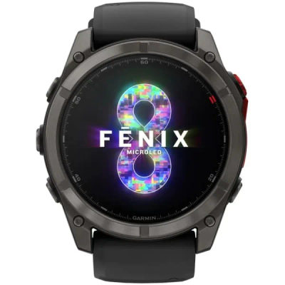 Garmin Fenix 8 Pro — 51 мм MicroLED Sapphire Carbon Gray DLC Titanium Black / Pebble Gray — 2