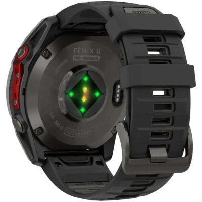 Garmin Fenix 8 Pro — 51 мм MicroLED Sapphire Carbon Gray DLC Titanium Black / Pebble Gray — 6