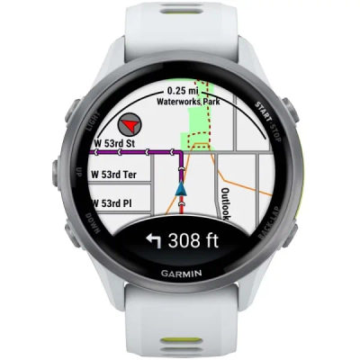 Garmin Forerunner 970 Titanium Whitestone / Translucent Amp Yellow — 2
