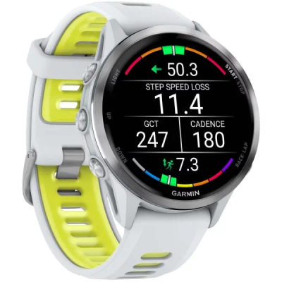 Garmin Forerunner 970 Titanium Whitestone / Translucent Amp Yellow — 3