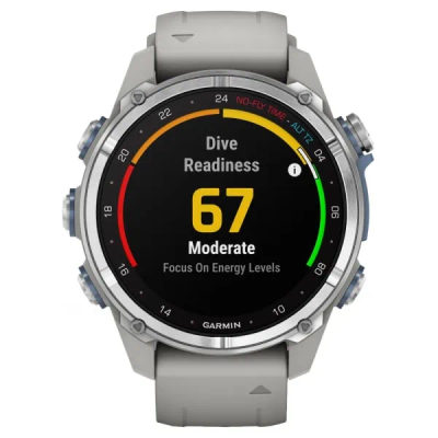 Дайвинг компьютер Garmin Descent Mk3 43 мм Stainless Steel / Fog Gray Silicone Band — 4