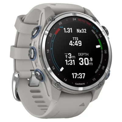 Дайвинг компьютер Garmin Descent Mk3 43 мм Stainless Steel / Fog Gray Silicone Band — 5