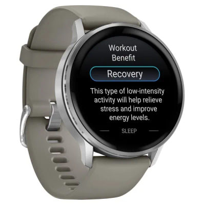 Garmin Venu 4 — 45 мм Silver / Gray — 12