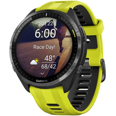 Garmin Forerunner 965 Amp Yellow / Black DLC Titanium — 2