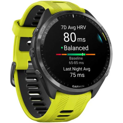 Garmin Forerunner 965 Amp Yellow / Black DLC Titanium — 5