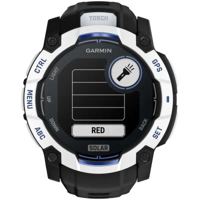 Garmin Instinct 3 — 50 мм Supernova Edition SOLAR Whitestone / Black / Bolt Blue — 3