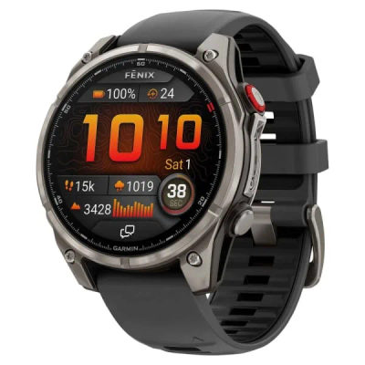 Garmin Fenix 8 Pro — 47 мм AMOLED Sapphire Titanium Graphite / Black