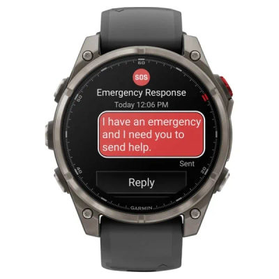 Garmin Fenix 8 Pro — 47 мм AMOLED Sapphire Titanium Graphite / Black — 2