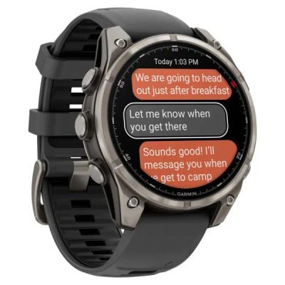 Garmin Fenix 8 Pro — 47 мм AMOLED Sapphire Titanium Graphite / Black — 5