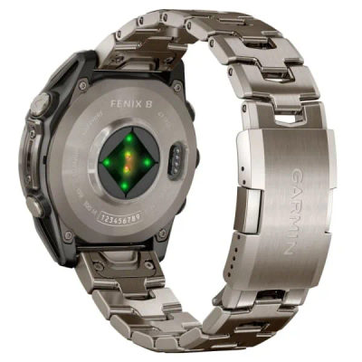 Garmin Fenix 8 — 47 мм AMOLED Sapphire Bare Titanium / Graphite / Titanium Band — 6