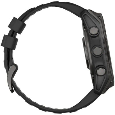 Garmin Fenix 8 — 51 мм AMOLED Sapphire Carbon Gray DLC Titanium Black / Pebble Gray — 6