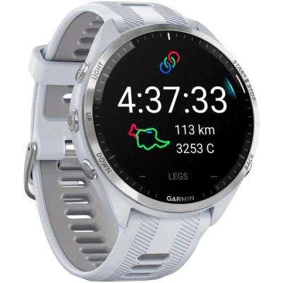 Garmin Forerunner 965 Whitestone / Powder Gray Titanium — 5