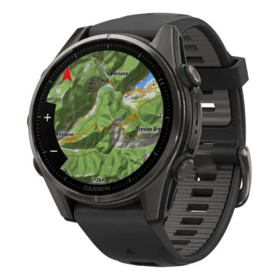 Garmin Fenix 8 — 43 мм AMOLED Sapphire Carbon Gray DLC Titanium Black / Pebble Gray — 2