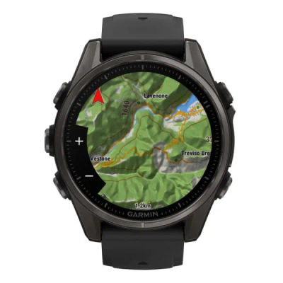 Garmin Fenix 8 — 43 мм AMOLED Sapphire Carbon Gray DLC Titanium Black / Pebble Gray — 3