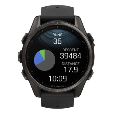 Garmin Fenix 8 — 43 мм AMOLED Sapphire Carbon Gray DLC Titanium Black / Pebble Gray — 4