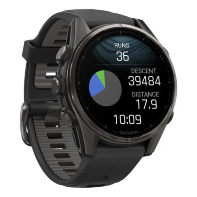 Garmin Fenix 8 — 43 мм AMOLED Sapphire Carbon Gray DLC Titanium Black / Pebble Gray — 5