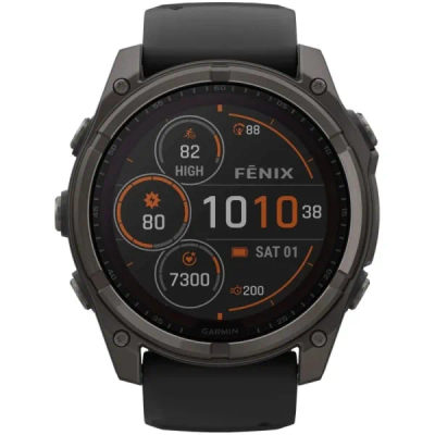 Garmin Fenix 8 — 51 мм Solar Sapphire Carbon Gray DLC Titanium Black / Pebble Gray — 3