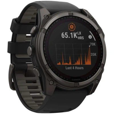 Garmin Fenix 8 — 51 мм Solar Sapphire Carbon Gray DLC Titanium Black / Pebble Gray — 5