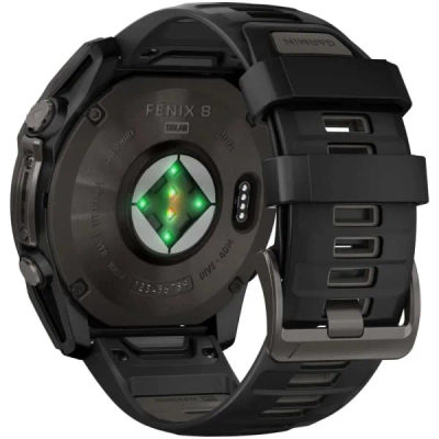 Garmin Fenix 8 — 51 мм Solar Sapphire Carbon Gray DLC Titanium Black / Pebble Gray — 7