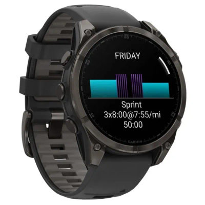 Garmin Fenix 8 — 47 мм AMOLED Sapphire Carbon Gray DLC Titanium Black / Pebble Gray — 5