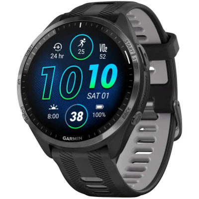 Garmin Forerunner 965 Black / Powder Gray DLC Titanium